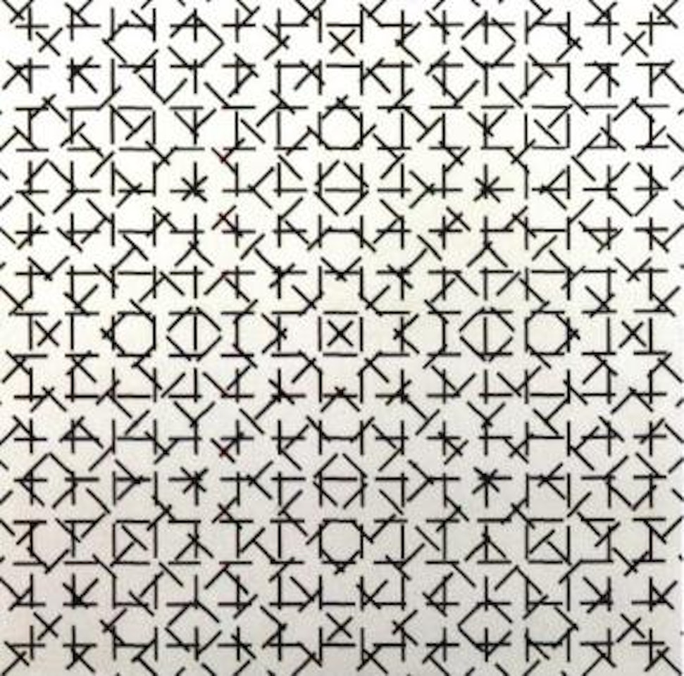 4 trames de tires simplkes by Francois Morellet