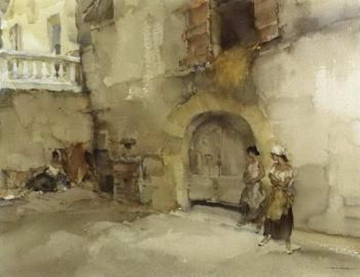 Idler, Bretenoux by William Russell Flint
