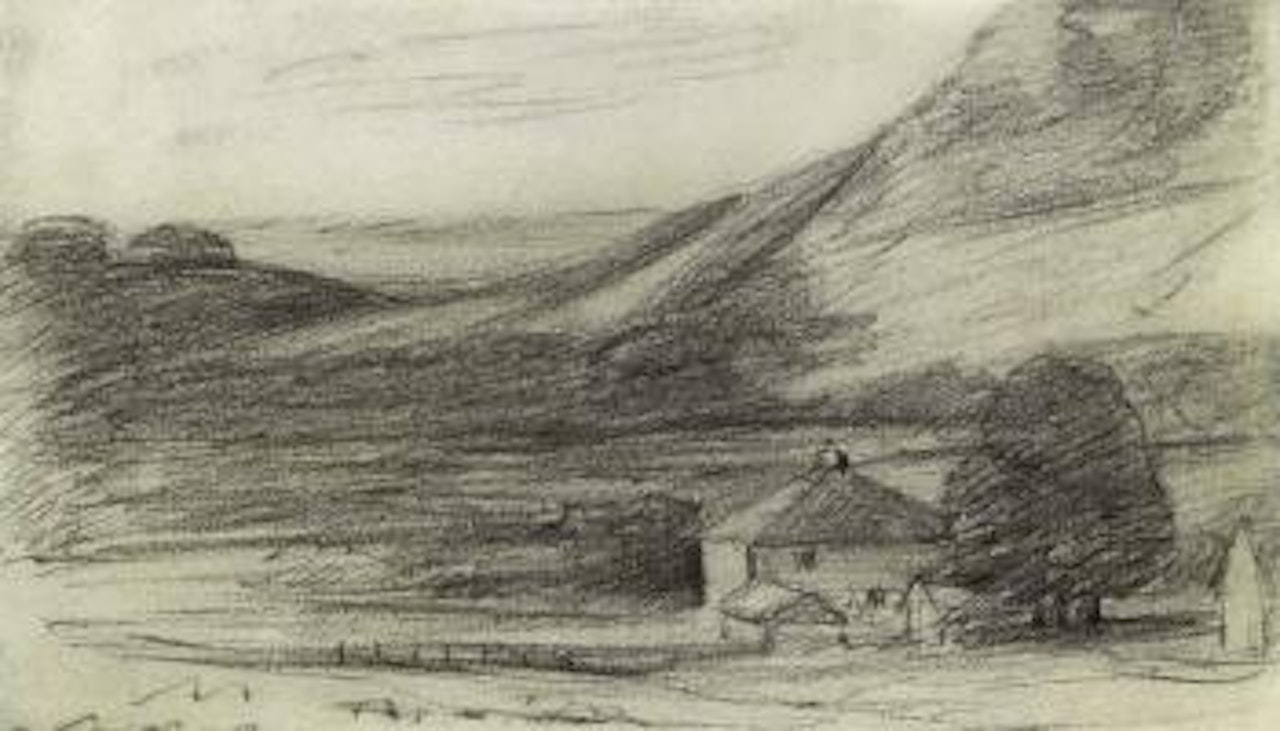 Cottages at Epsom by John Constable