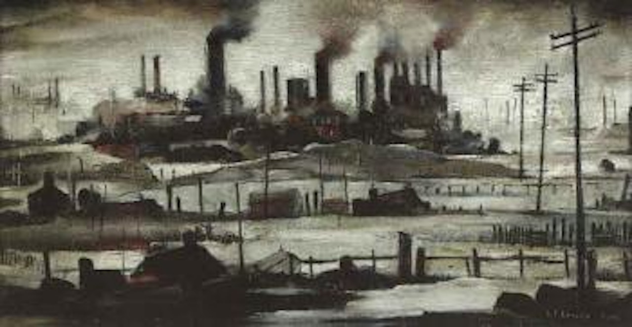 Industrial landscape by Laurence Stephen Lowry