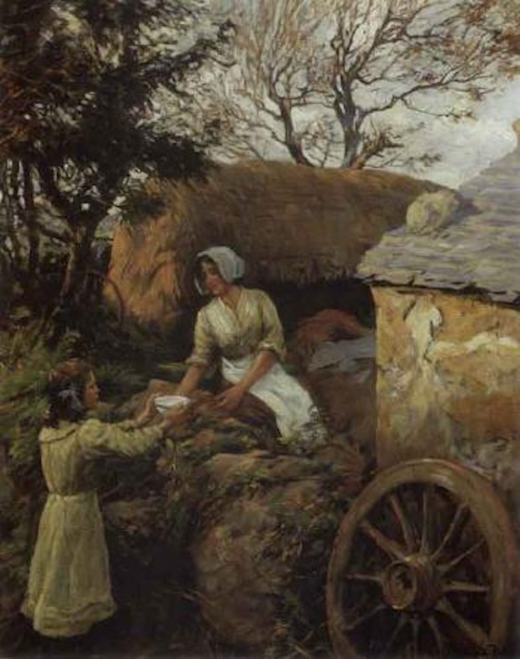 Cornish farm by Stanhope Alexander Forbes