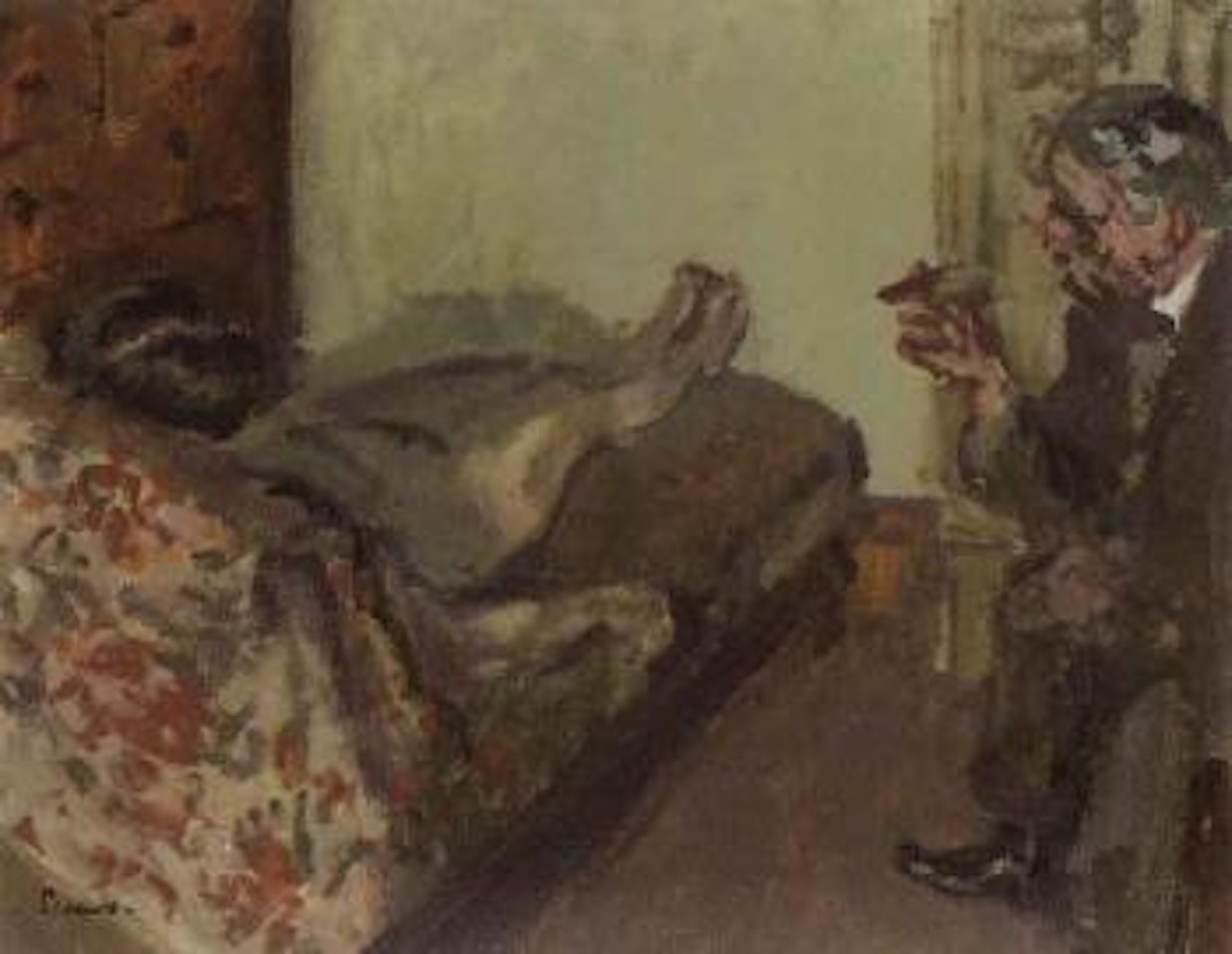 Nude on couch by Walter Richard Sickert