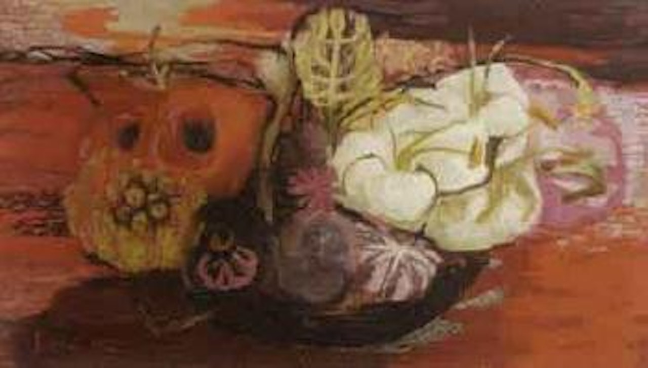 Still life of flowers by Mary Fedden