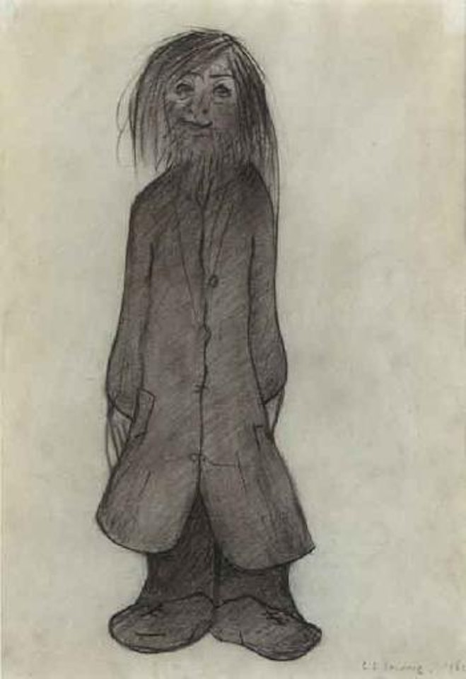 Man in overcoat by Laurence Stephen Lowry