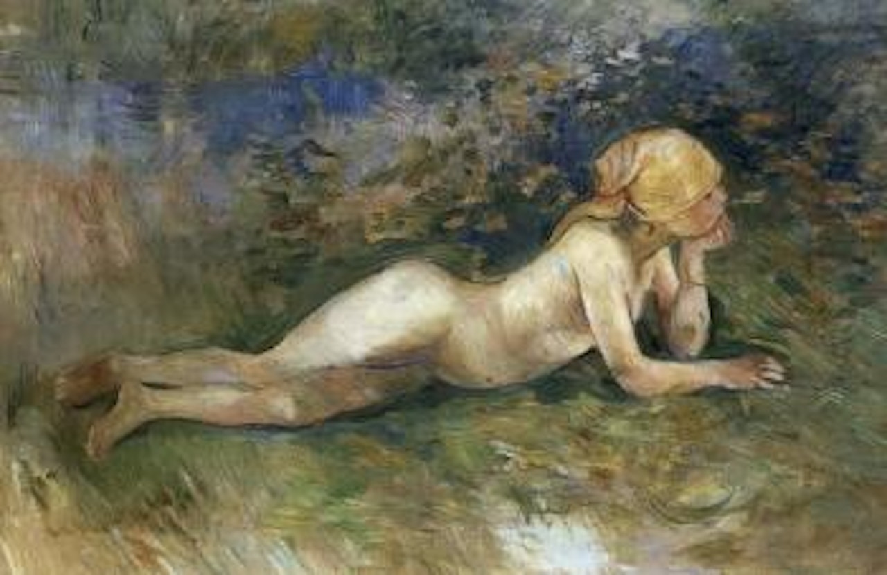 Bergere nue couchee by Berthe Morisot