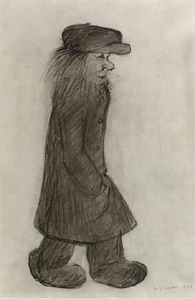 Gentleman in North Shields by Laurence Stephen Lowry