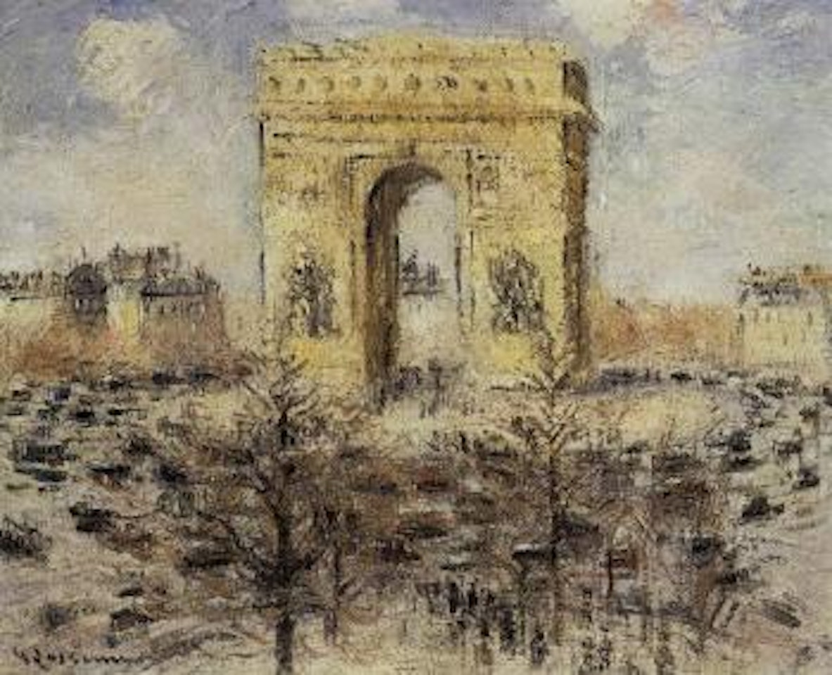 La Place de L'Etoile, Paris, soleil by Gustave Loiseau