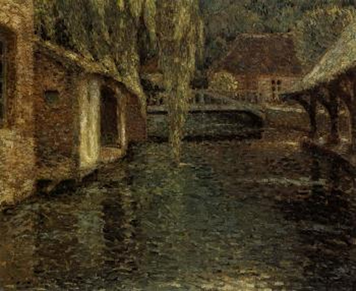 Maison sur la riviere by Henri Le Sidaner