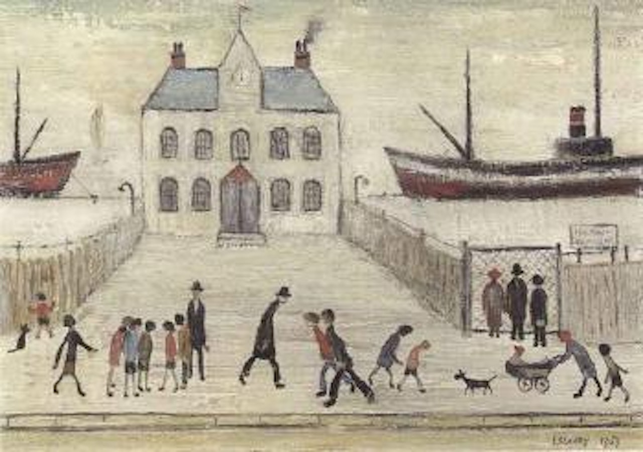 Old Customs House, South Shields by Laurence Stephen Lowry