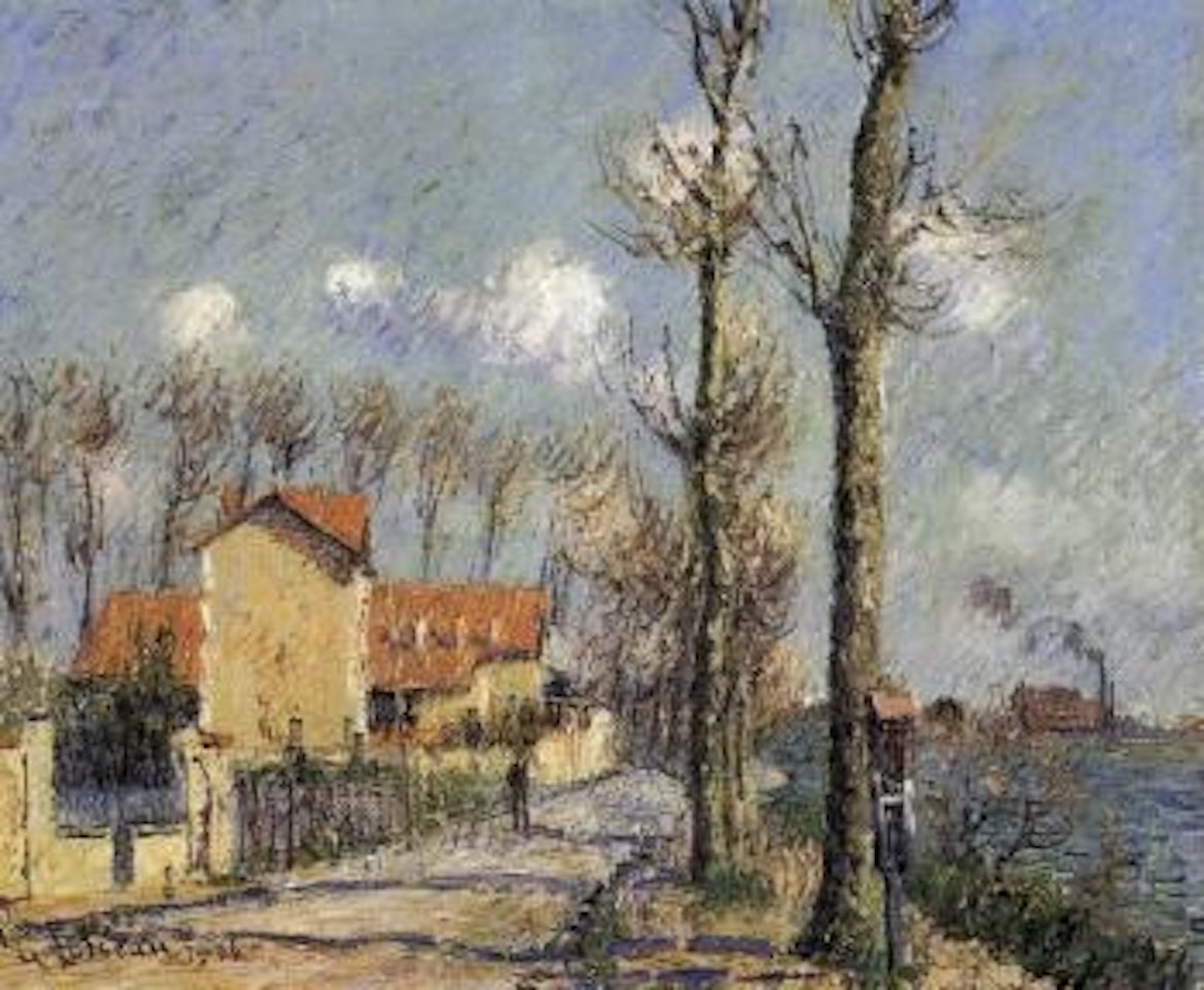 Le quai du Pothuis, Pontoise by Gustave Loiseau