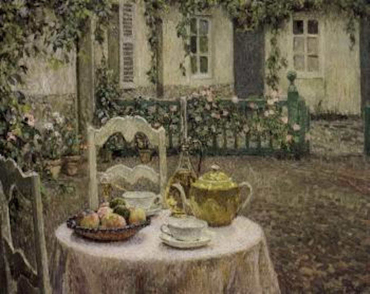 La nappe rose by Henri Le Sidaner