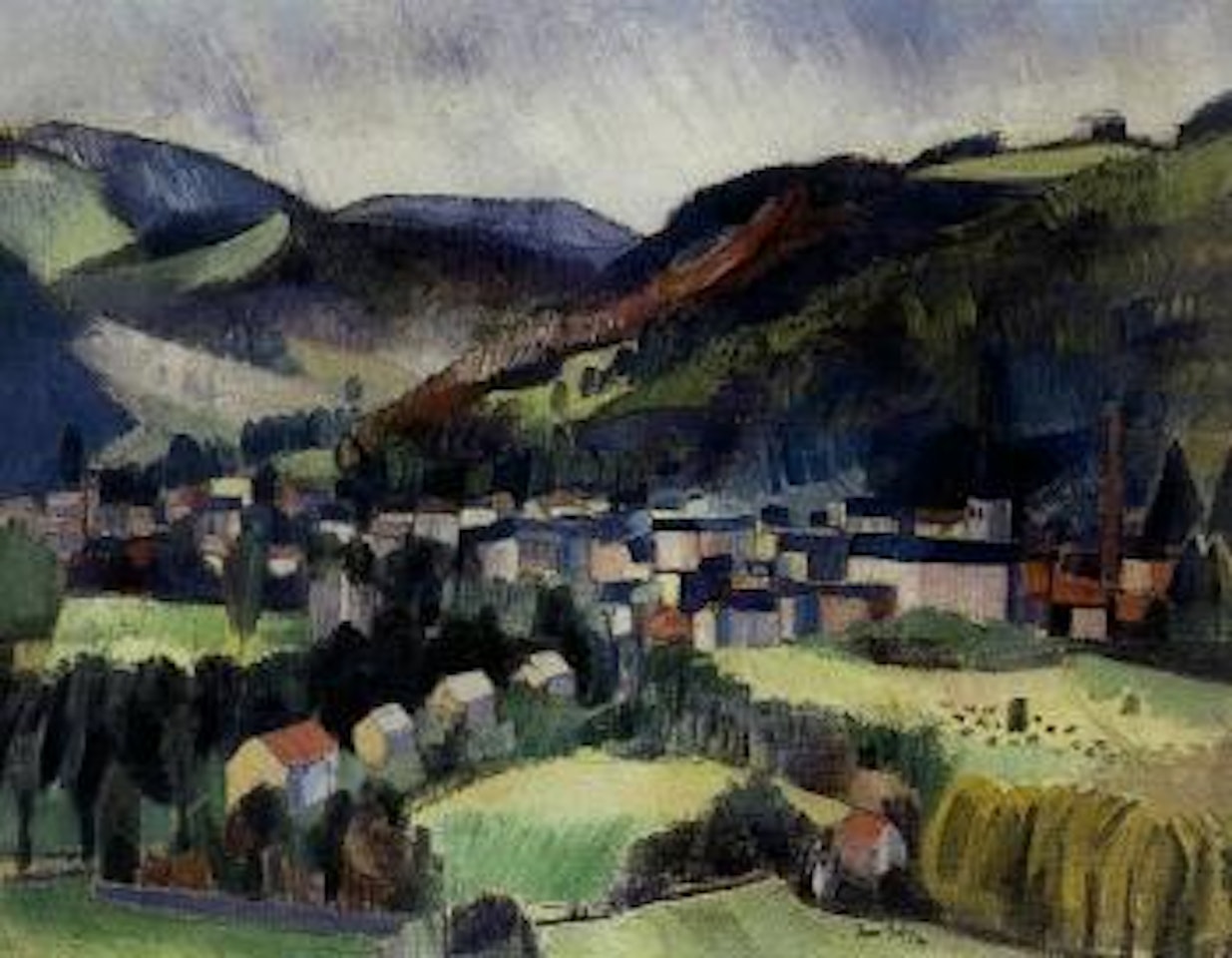 Village de Limousin by Jean Dufy