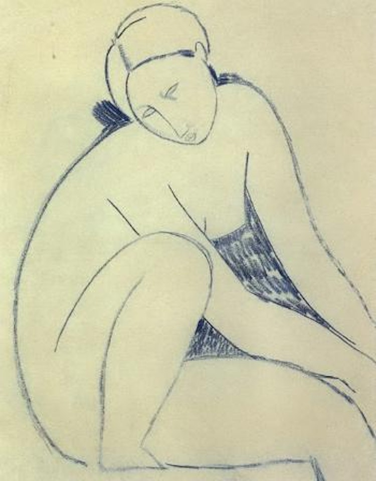 Nu assis by Amedeo Modigliani