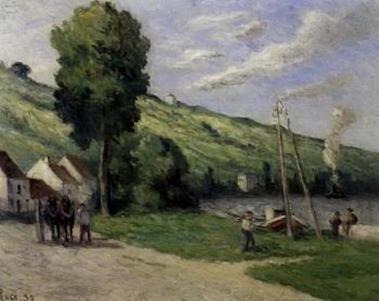 Rolleboise, l'entree du village by Maximilien Luce