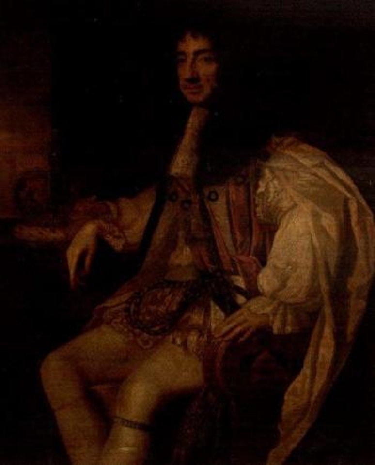 Portrait of Charles II in garter robes by Sir Peter Lely