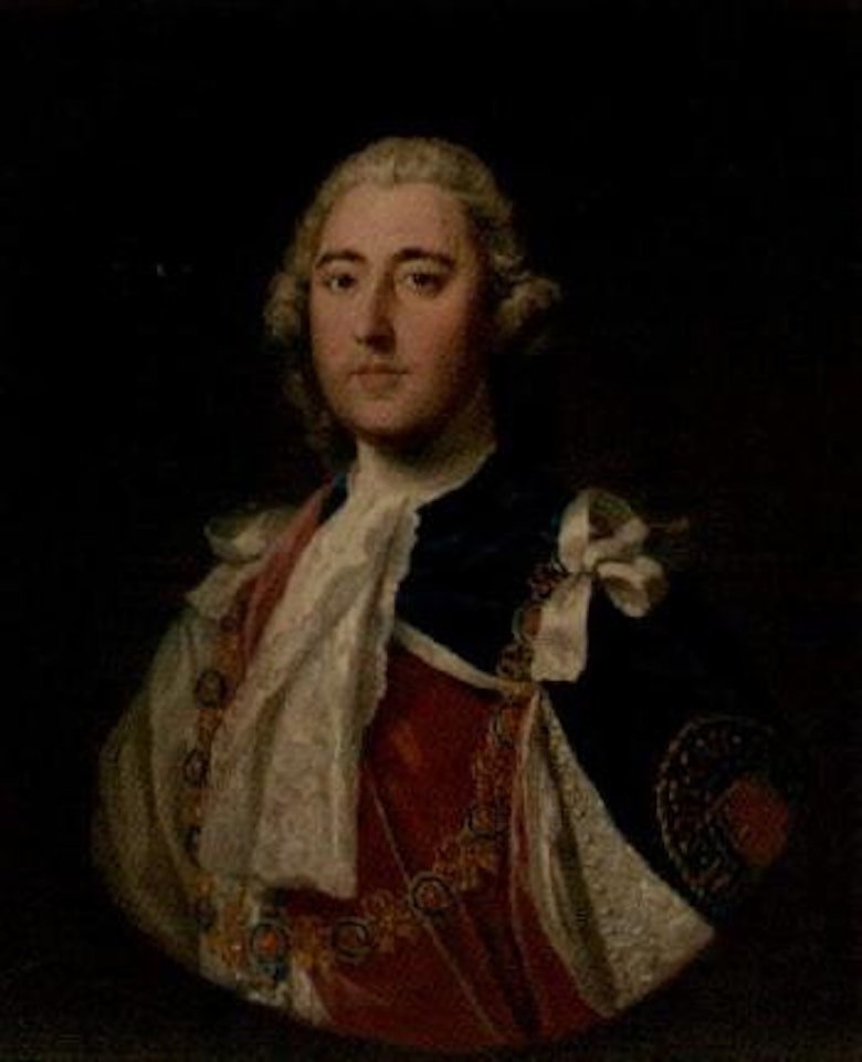 Portrait of a gentleman in Garter robes by Thomas Hudson