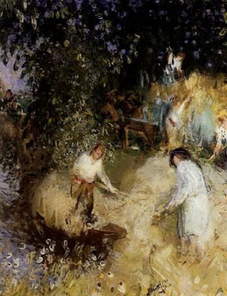 La fenaison by Pierre Eugène Montezin