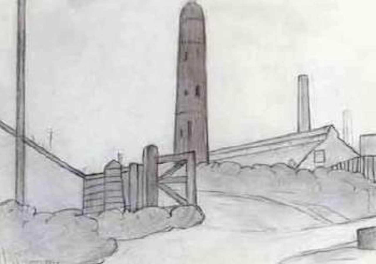 Shot Tower, Newcastle by Laurence Stephen Lowry