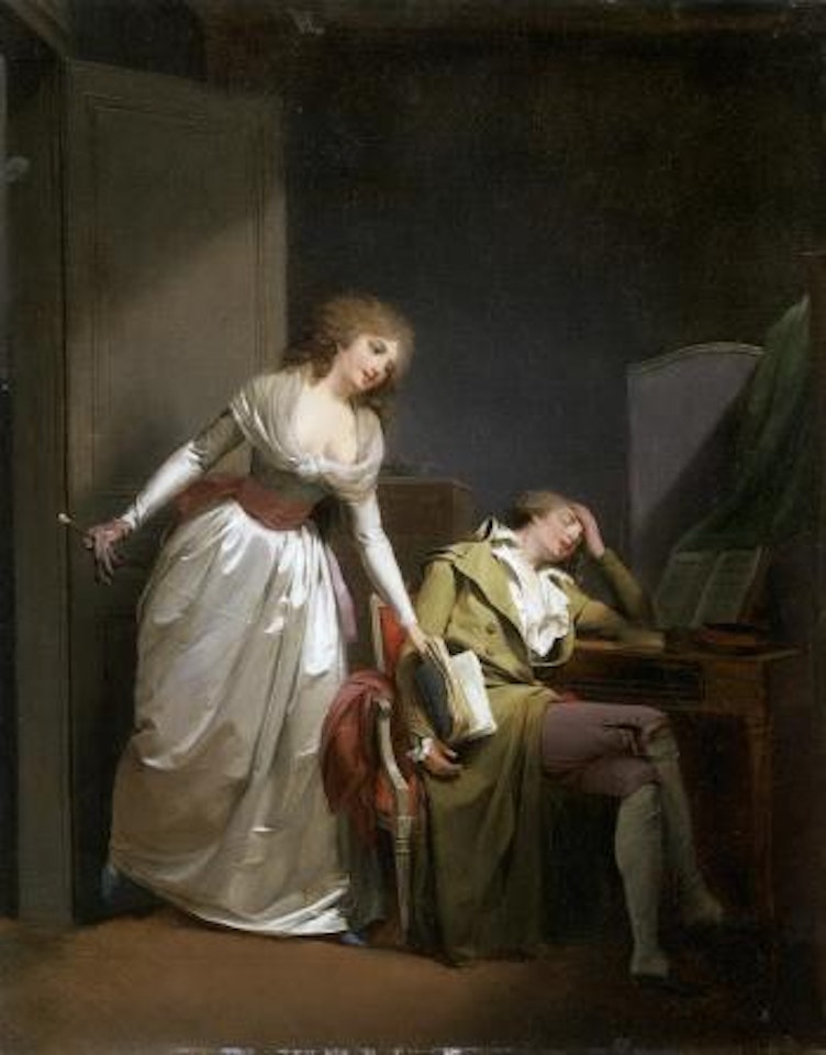 Deceptive sleep, le sommeil trompeur by Louis-Leopold Boilly