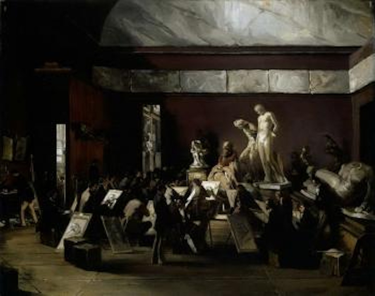 Drawing class by French School