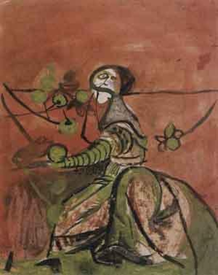 Seated woman by Graham Sutherland