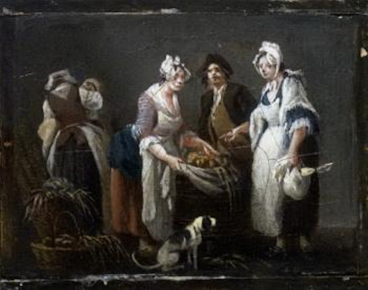 Vegetable seller. Chestnut seller by Pierre Antoine Demachy