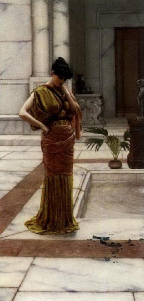 The broken vase by JOHN WILLIAM GODWARD, R.B.A.