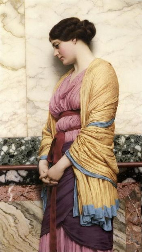 In pensive mood by JOHN WILLIAM GODWARD, R.B.A.