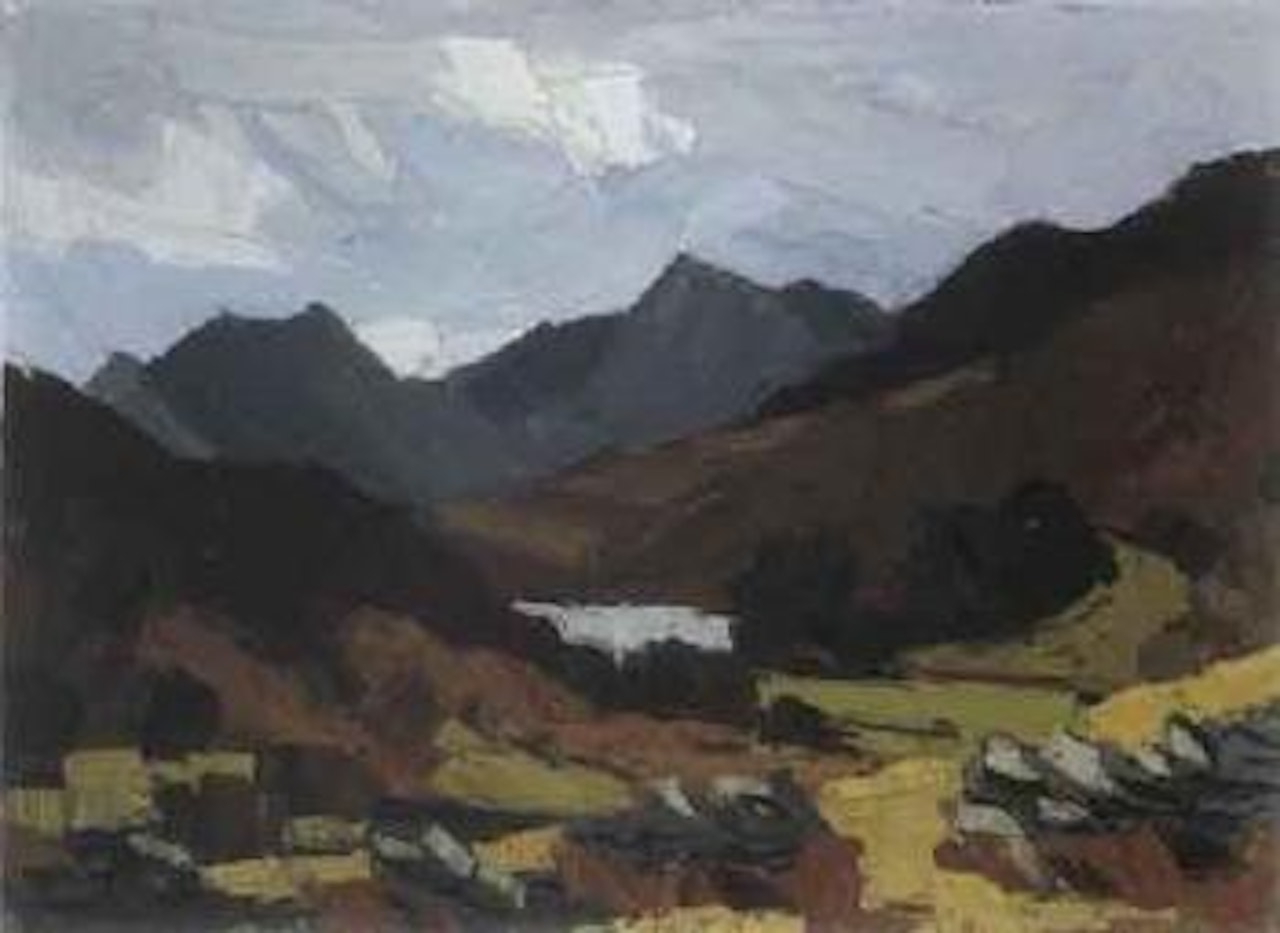 Crib Goch from Capel Curig by Kyffin Williams