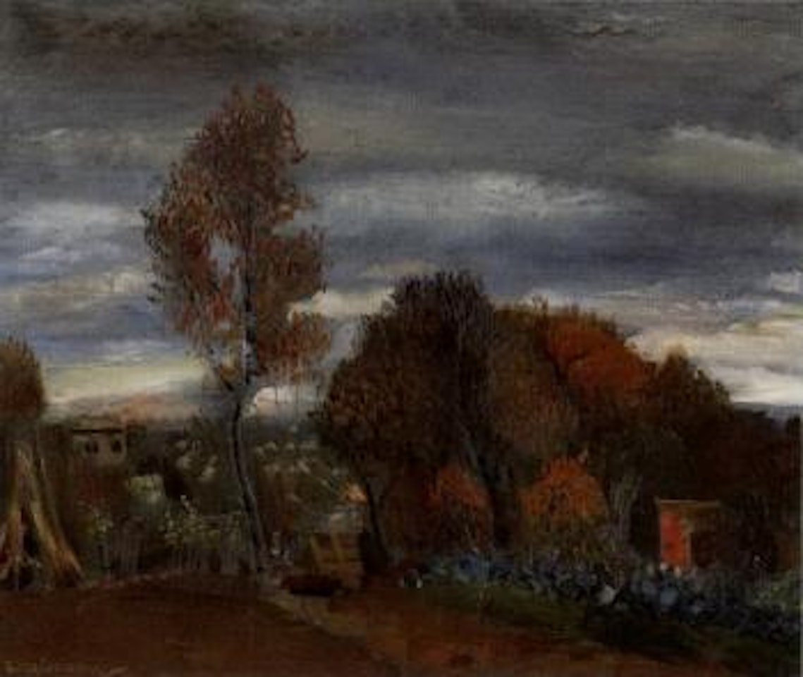 Stormy autumnal landscape by Boris Grigoriev