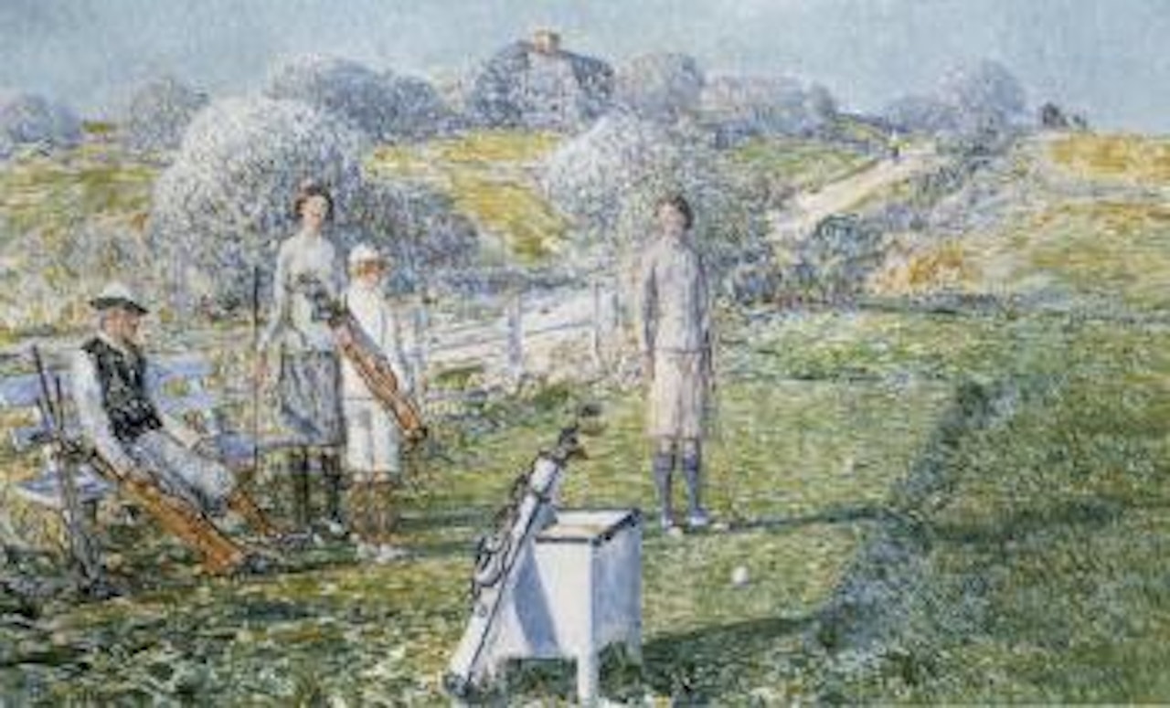 Mixed foursome by Childe Hassam