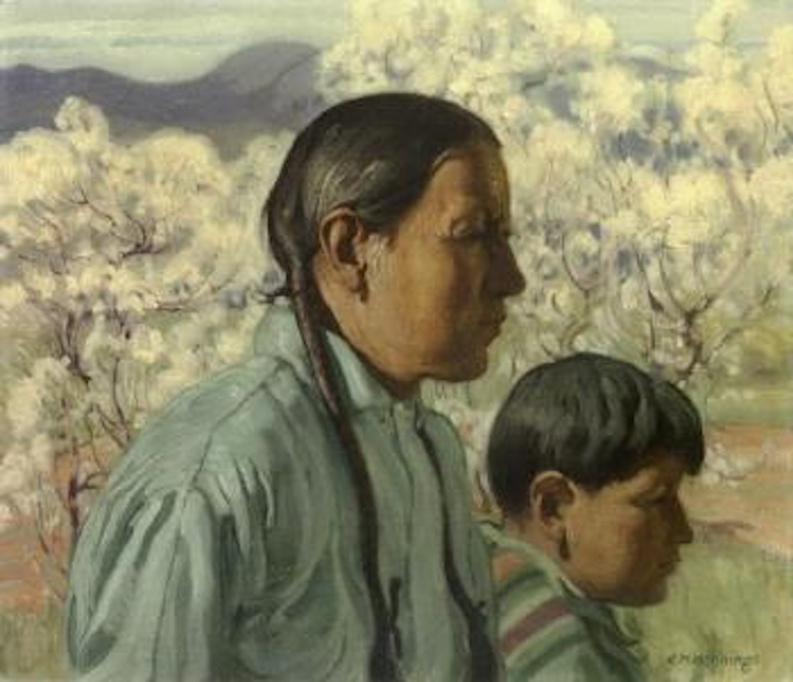 Indians in the Greasewood by Ernest Martin Hennings