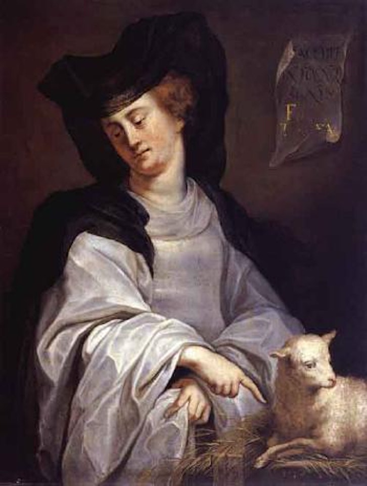 Saint Ines by Italian School