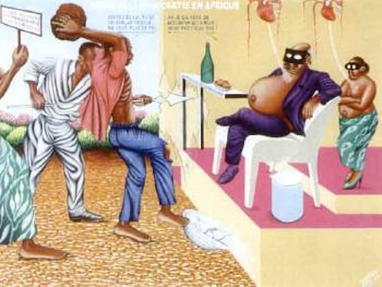 Heure de la democratie en Afrique by Chéri Samba
