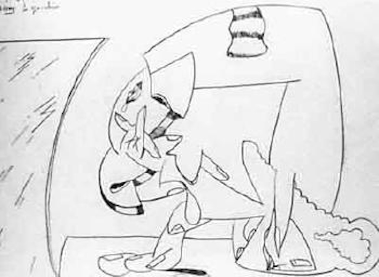 Le specchio by Valerio Adami