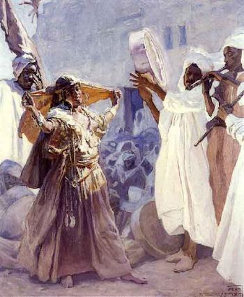 Danseuse et musiciens by Adam Styka
