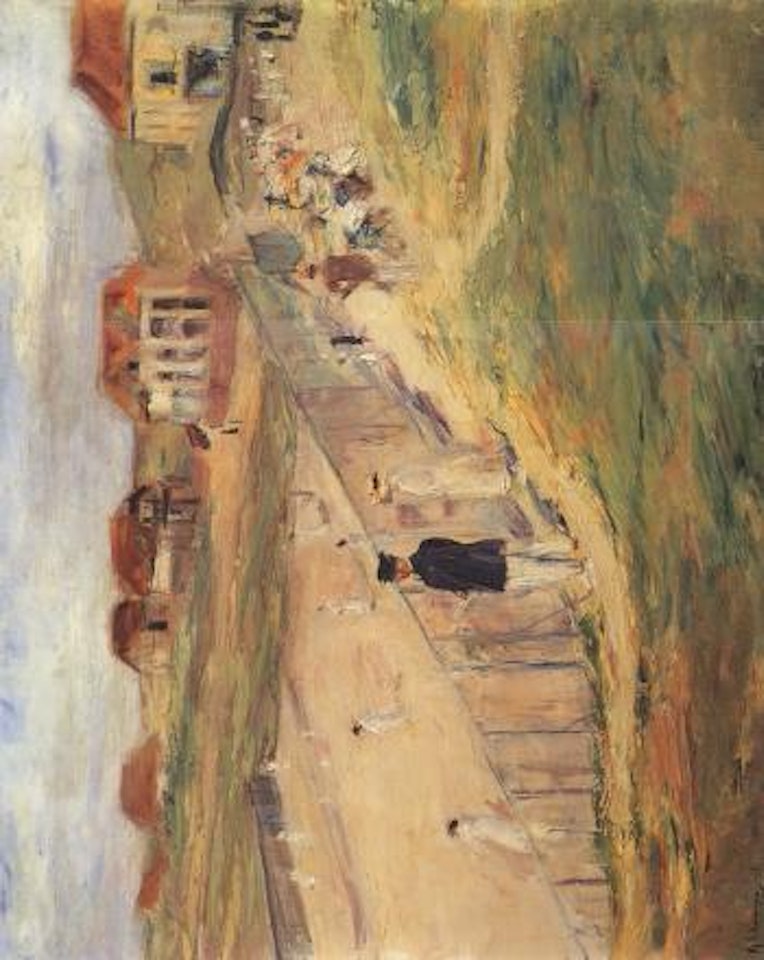 Tennis court in Noordwijk by Max Liebermann