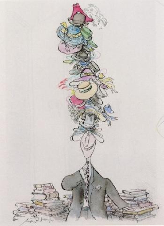 Numerous headpieces by Ronald Searle