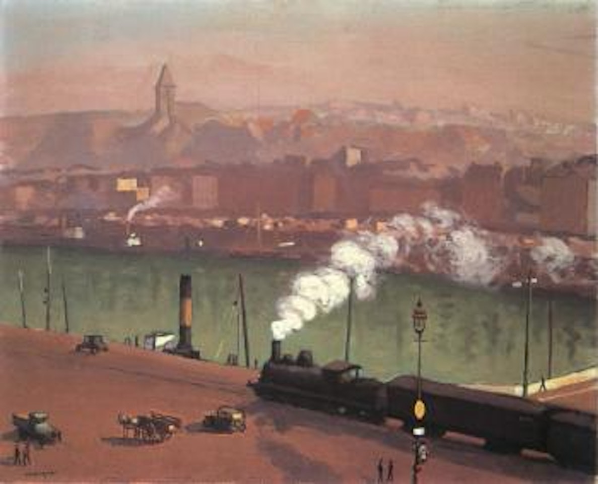 Port de Boulogne-sur-Mer, le train by Albert Marquet