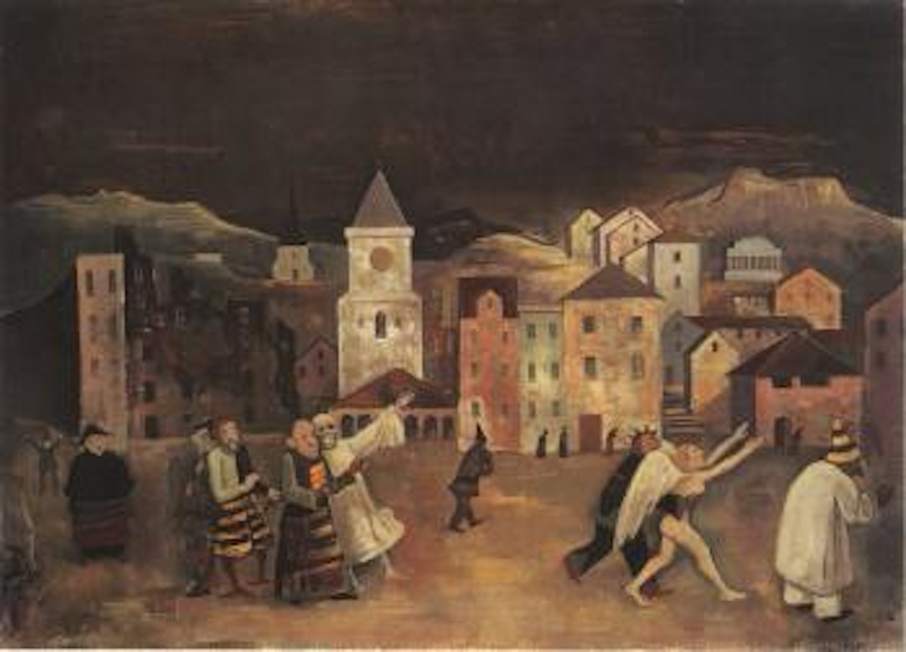 Strange carnival by Karl Hofer
