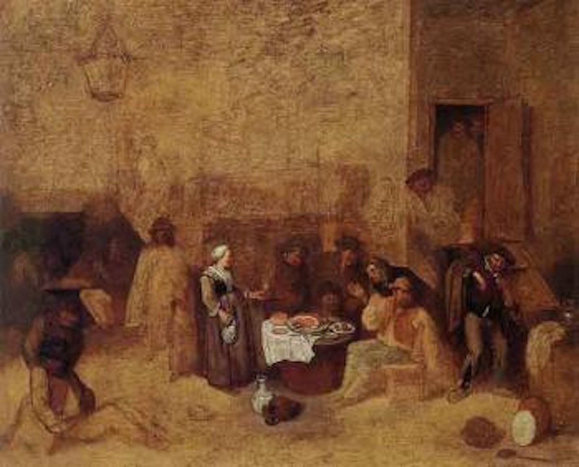 Peasants in a tavern by Egbert van Heemskerk III