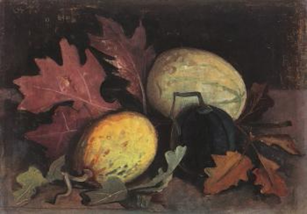 Pumpkin still life by Karl Hofer