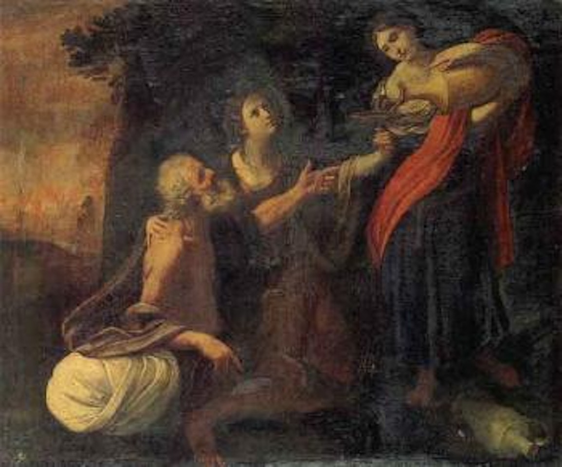 Lot and his daughters by BOLOGNESE SCHOOL