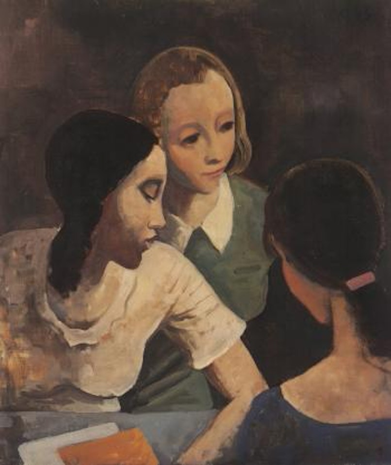 Three girls by Karl Hofer
