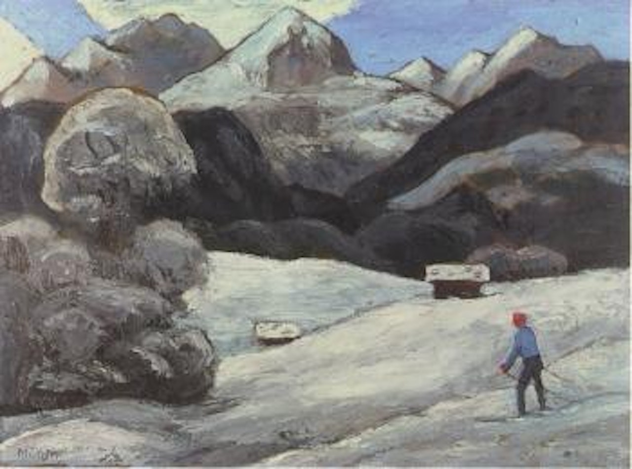 Skier in the Elmau by Gabriele Münter