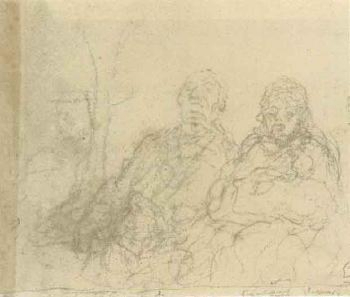 Deux personnages assis by Honoré Daumier