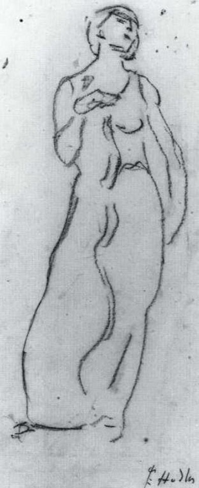Standing woman by Ferdinand Hodler