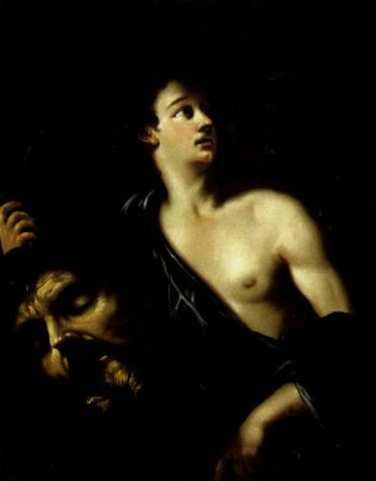 David with Goliath's head by Simone Pignoni