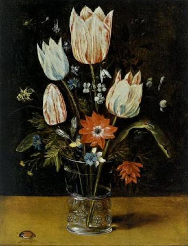 Flowers in baroque glass by Jan Brueghel the Younger