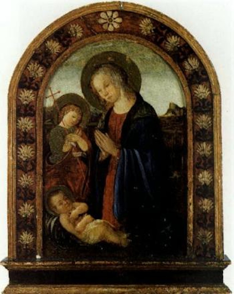 Madonna and Child with St John by Pseudo Pier Francesco Fiorentino